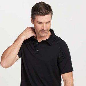 Woolx Summit Polo Men's Medium Black
